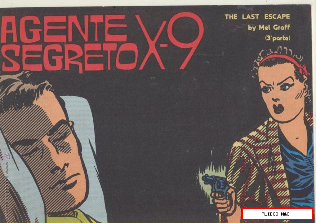 Agente Segreto X-9. The last escape by Mel Graft. 3ª parte. Edición Italiana de 1978