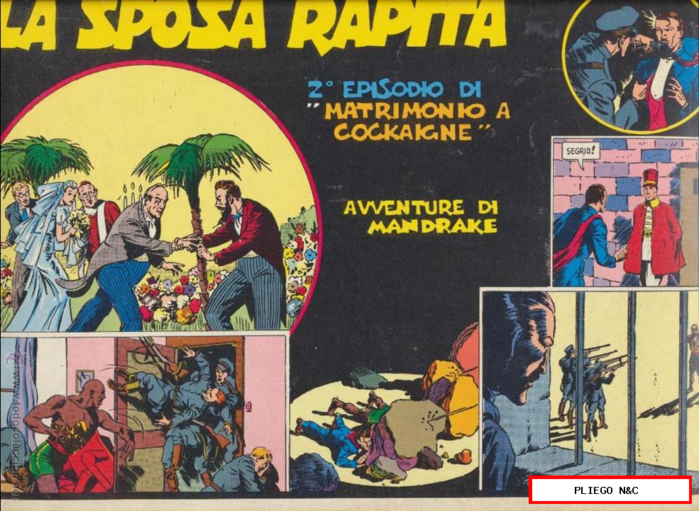 Avventura di Mandrake nº 23. La Sposa Rapita. (34,5x24,5) Edición italiana de 1978
