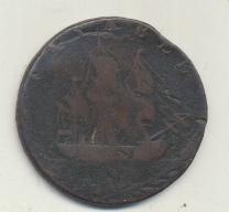 AE-30. Portsea Half Penny. 1794. R/FAYABLE