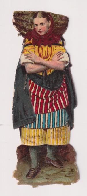 Chocolate Amatller. Cromo Troquelado (10,5 cms.) Siglo XIX