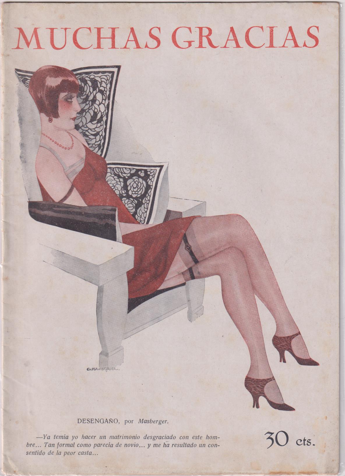 Muchas Gracias nº 154. Madrid 21 Enero 1927. Revista Cómico-Satírica