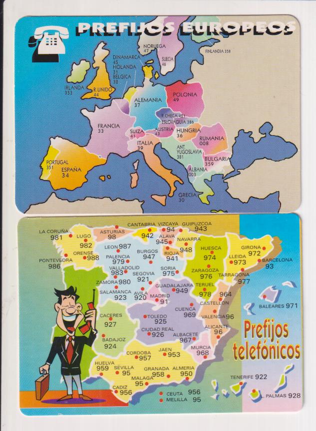 Calendario 2000. 2 Prefijos telefónicos y prefijos europeos