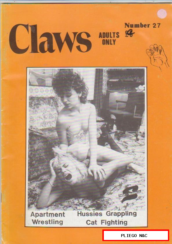 claws. Number 27. Revista erótica inglesa con historietas