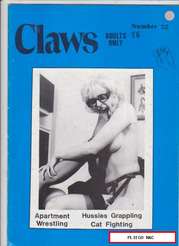 claws. Number 32. Revista erótica inglesa con historietas