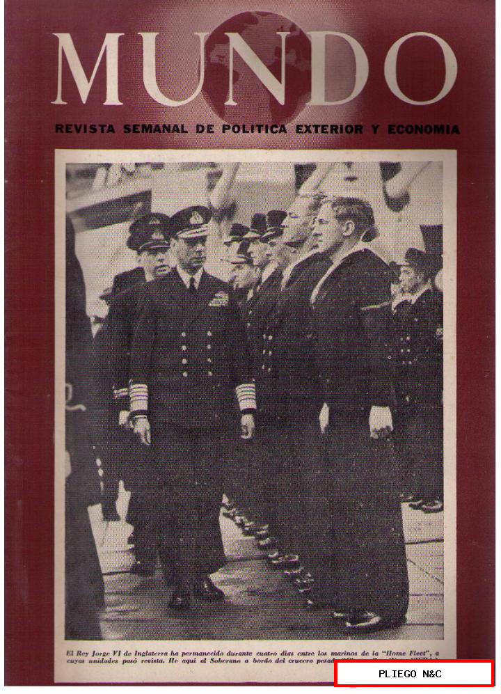 Mundo nº 174. Madrid, 5 septiembre 1943