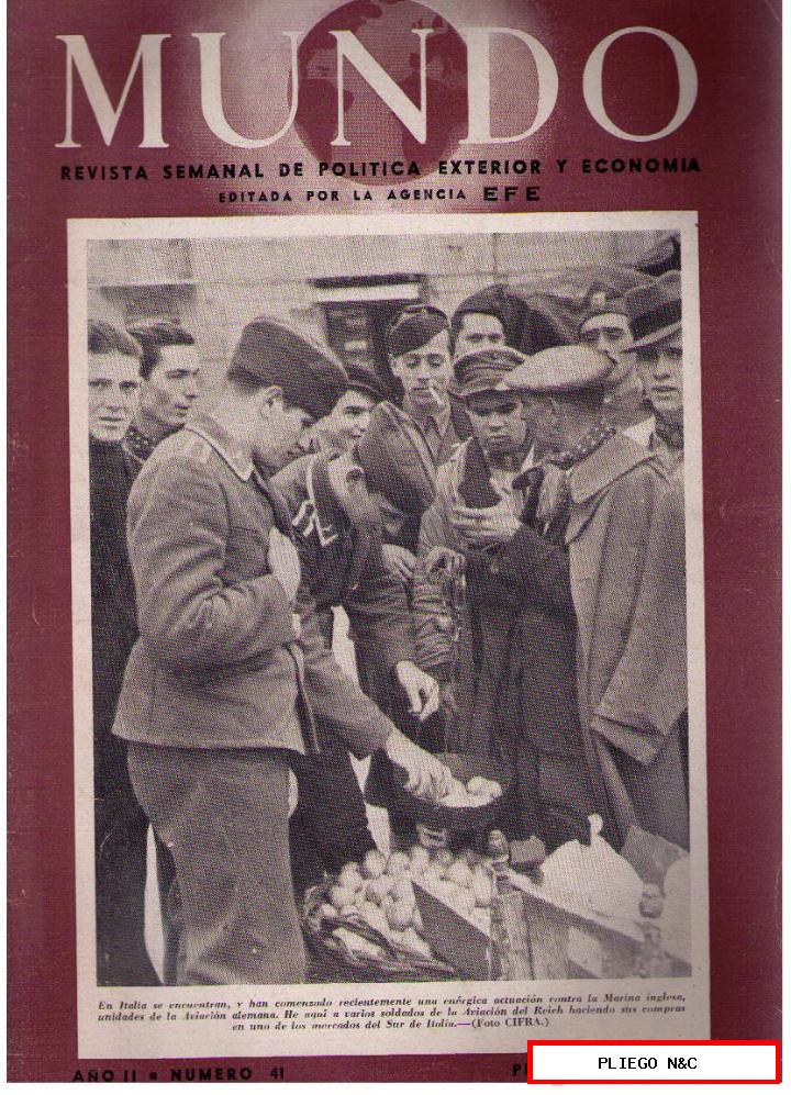 Mundo nº 41. Madrid, 16 febrero 1941