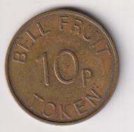 Bell Fruit. Token 10 p. (AE 27 mms.)