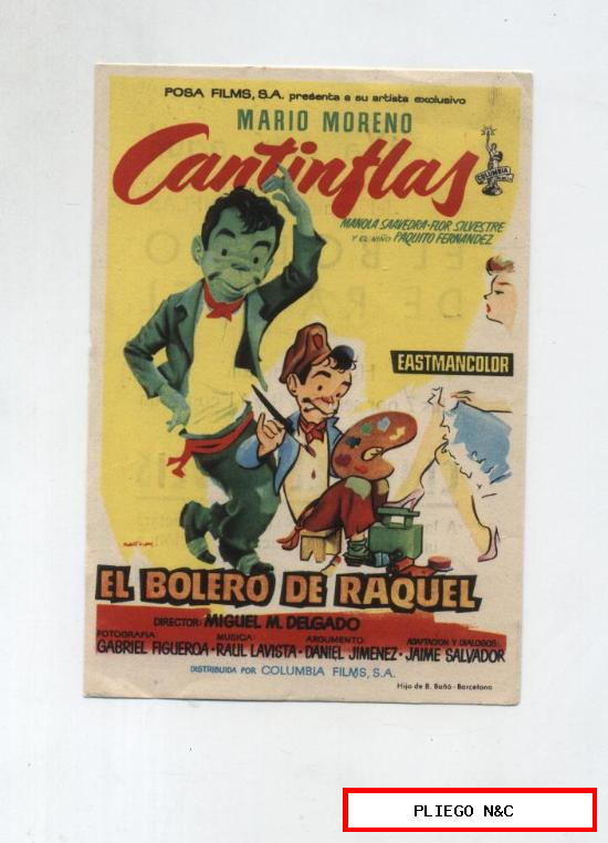 El bolero de Raquel. Sencillo de Columbia. Cine Heliópolis. (Sevilla)