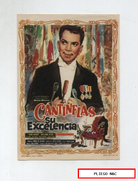 Cantinflas. Su Excelencia. Sencillo de Mundial Films. ¡IMPECABLE!