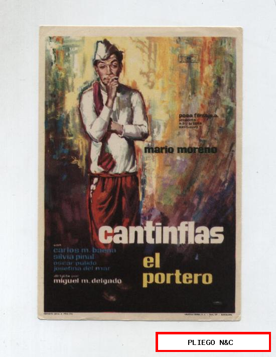 Cantinflas el Portero. Sencillo de Mundial Films