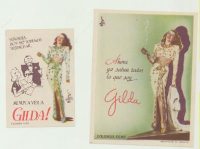 Gilda. Sencillos de Columbia. 2 Programas (9,5x7, 5 y 7x5) IMPECABLES