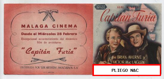 Capitán Furia. Doble de United Artists. Málaga Cinema
