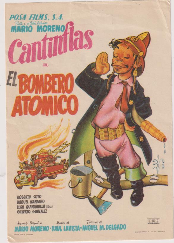 el bombero atómico. sencillo DE posa films