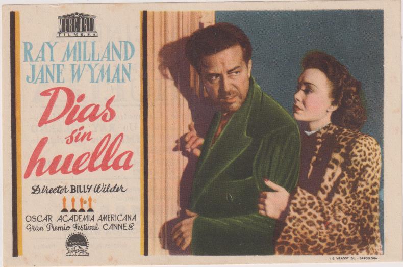 Días sin Huella. Sencillo de Mercurio. Monumental Cinema. Melilla 1950