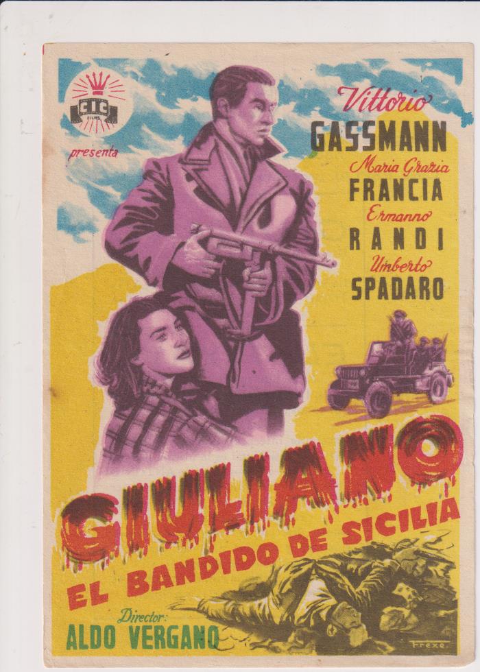 Giuliano El Bandido de Sicilia. CIC Films. Cine Esplai-Ametlla de merola, 1958