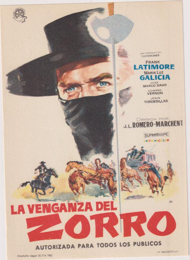 La Venganza del Zorro. Sencillo de Floralva