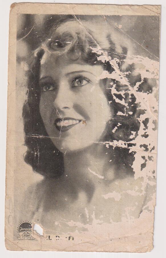 Jeanette Macdonald. Tarjeta de Paramount, Al dorso Salón-Circo Victoria