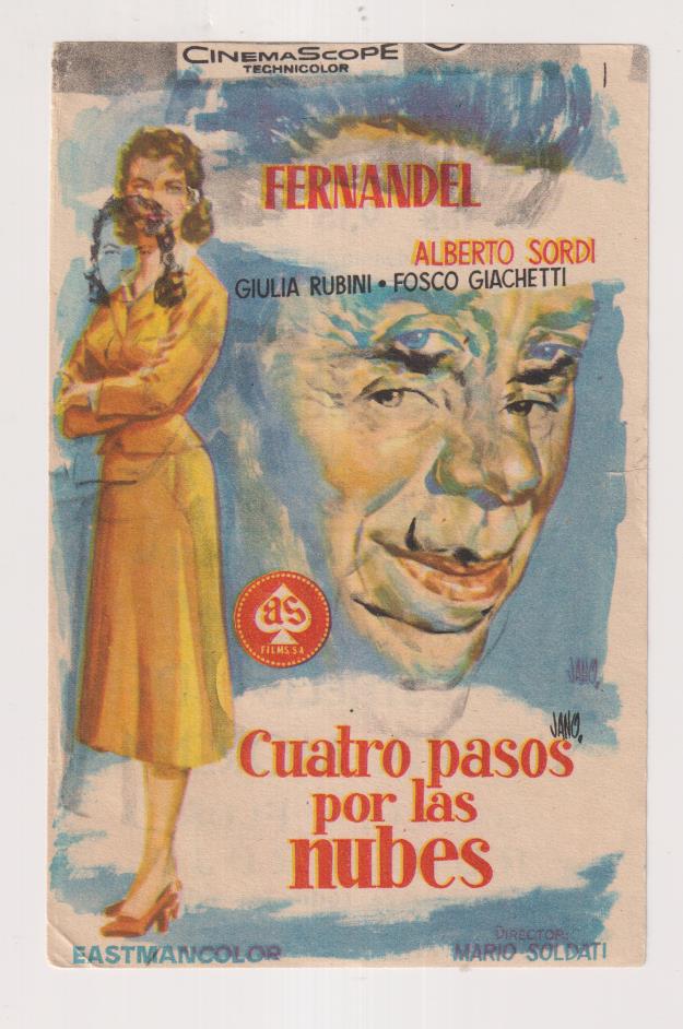 Cuatro pasos por las nubes. Sencillo de As Films. (error de impresión) Salón Imperial (Empresa A. Cabrera)