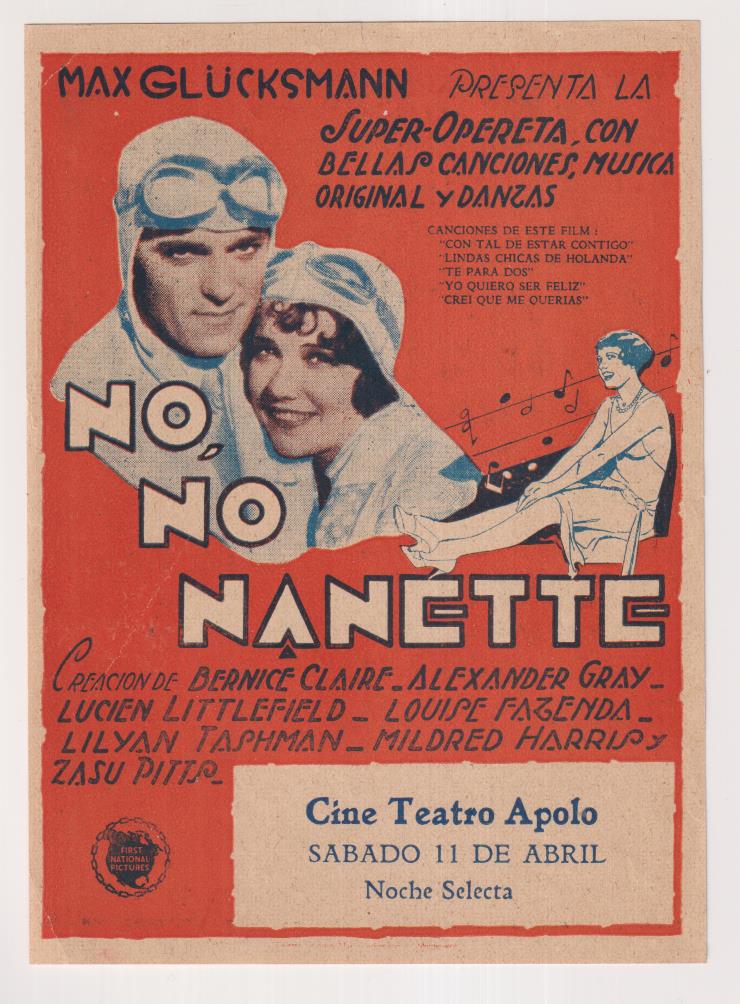 No, no Nanette. Facsímil?