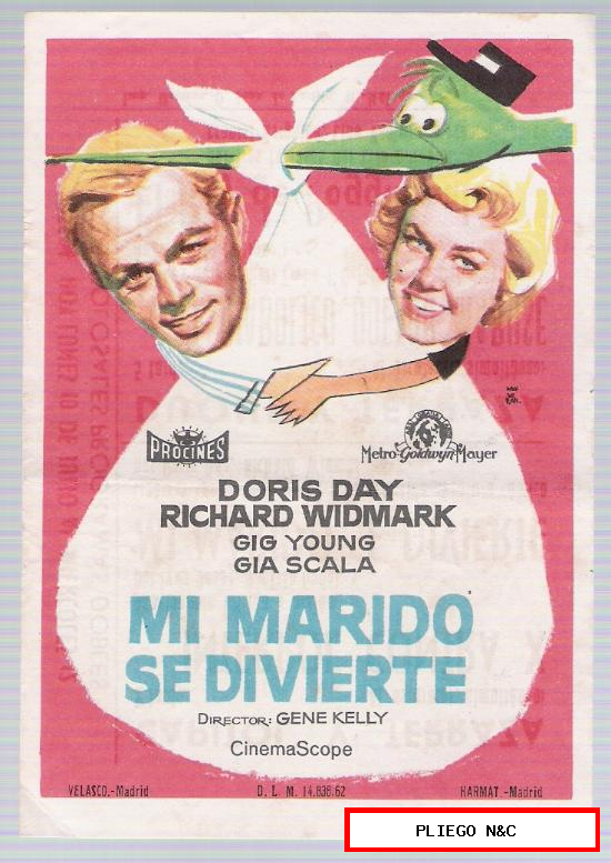 Mi marido se divierte. Sencillo de MGM. Cines Capitol y Terraza-Málaga 1966