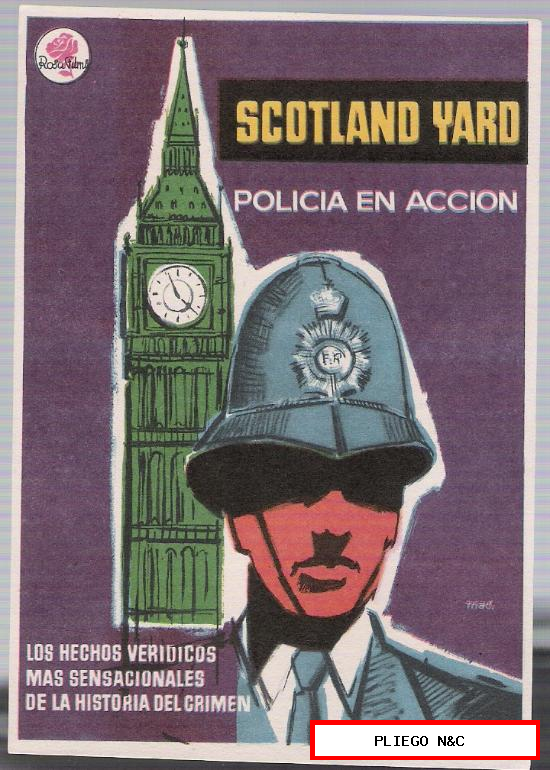 Scotland Yard policía en acción. Sencillo de Rosa Films