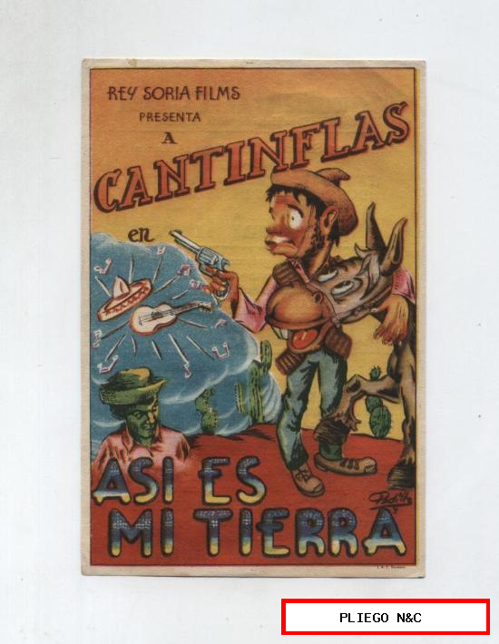 Así es mi tierra. Sencillo de Rey Soria Films. Monumental Cinema (Melilla) 1947