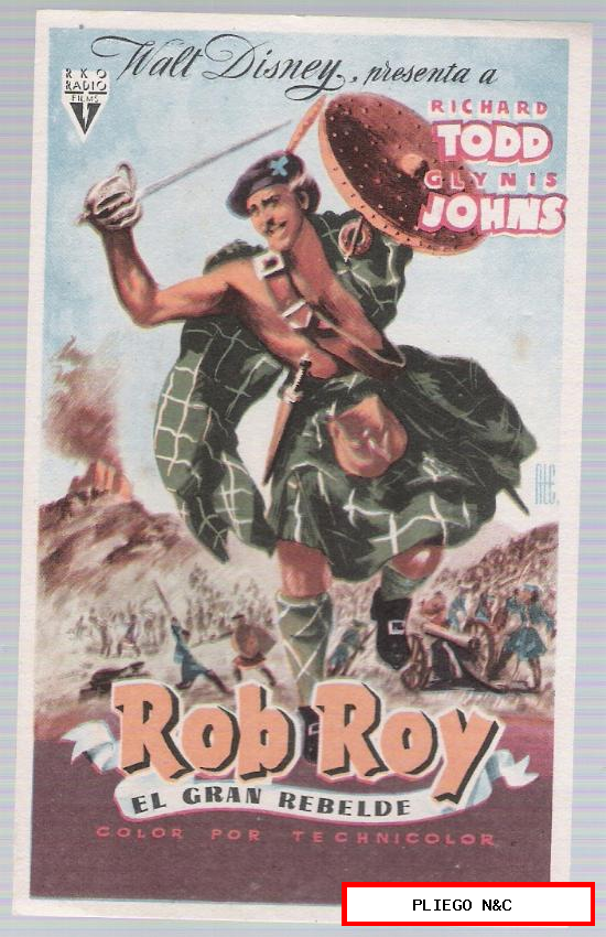 Rob Roy. Sencillo de RKO Radio