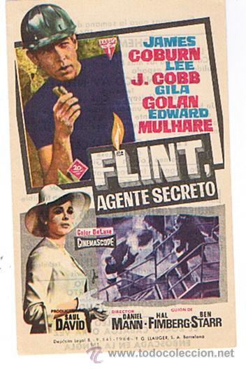 Flint Agente Secreto. Sencillo de Radio Films. Cine Bohemio 1966