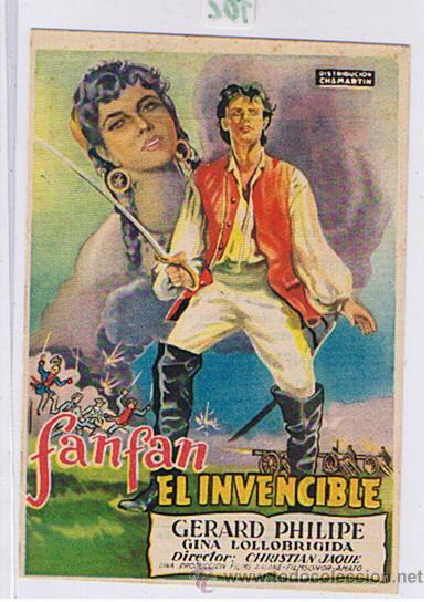 Fanfán el Invencible. Sencillo de Chamartín. Cine Bellavista-Sevilla