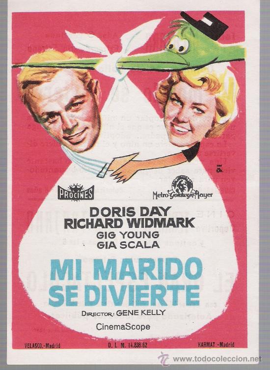 Mi marido se divierte. Sencillo de MGM. Cine Alcazaba-Mérida 1963