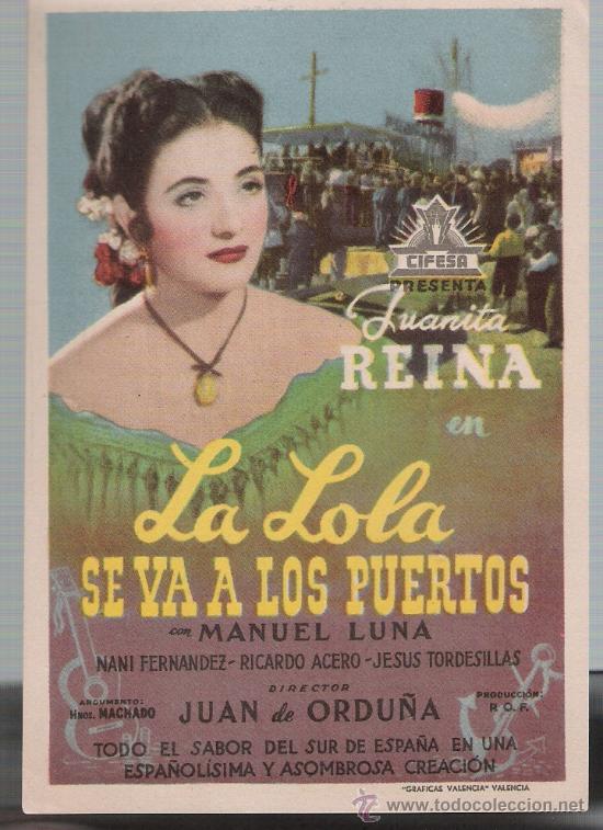 La Lola se va a los Puertos. Sencillo de Suevia Films
