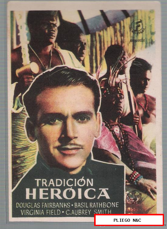 Tradición Heroica. Sencillo de Universal. Cine La Estrella-Sevilla