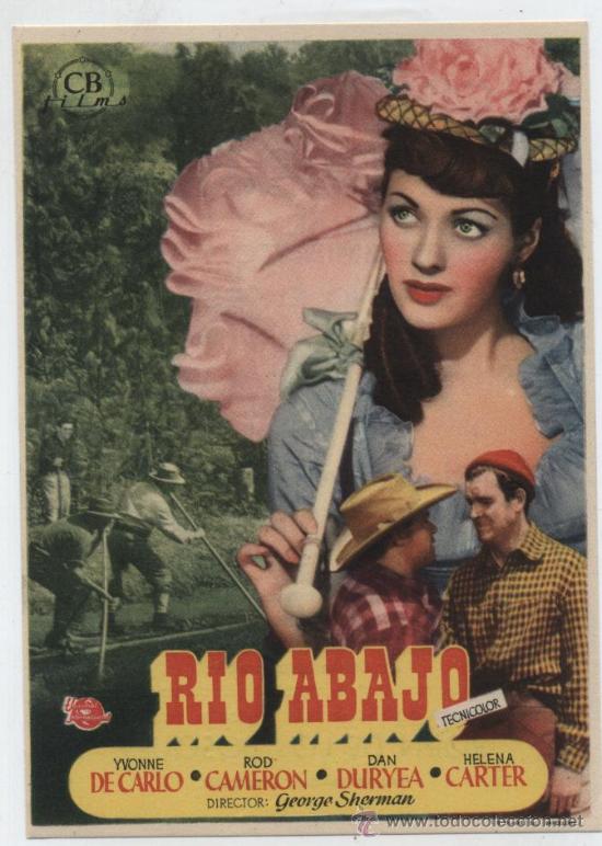 Río Abajo. Sencillo de CB films. Cinema Roxy-Valladolid 1948