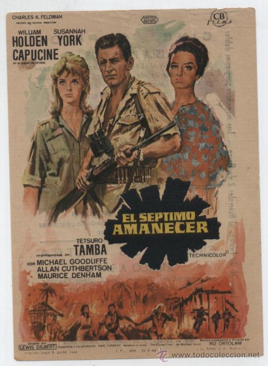 El Séptimo Amanecer. Sencillo de CB Films. Cine Capitol-Málaga 1960