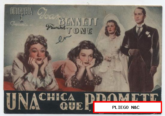 Una chica que promete. Doble de Columbia. Cines Versalles y Meridiana 1944