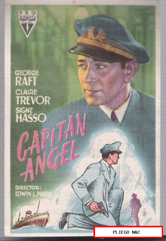 Capitán Ángel. Sencillo de RKO Radio. Cine Meridiana 1948
