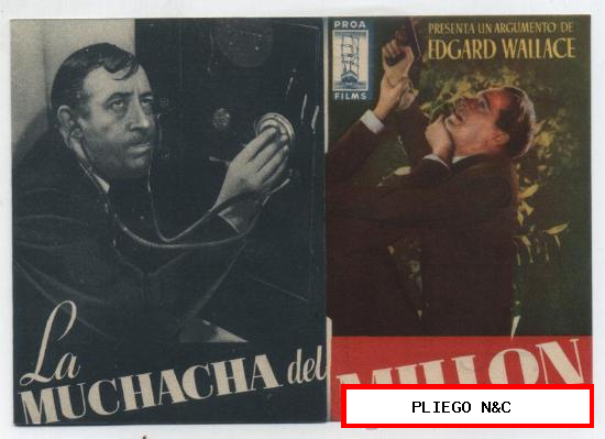 La Muchacha del millón. Doble de Proa Films. Cine Mari-León 1945