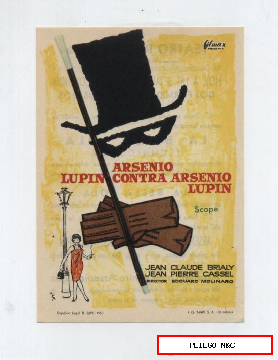 Arsenio Lupin contra Arsenio Lupin. Sencillo de Filmax. Teatro Regio-Yecla