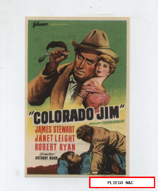Colorado Jim. Sencillo de Filmax. Cine Mari-León 1956