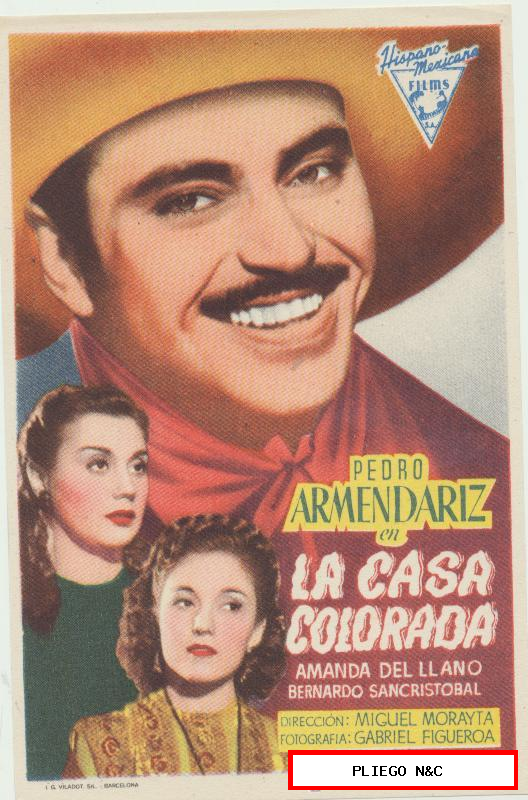 La Casa Colorada. Sencillo de Hispano Mexicana Films. ¡IMPECABLE!