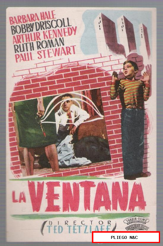La Ventana. Sencillo de Trader Films. Cine Avenida-Don Benito 1957