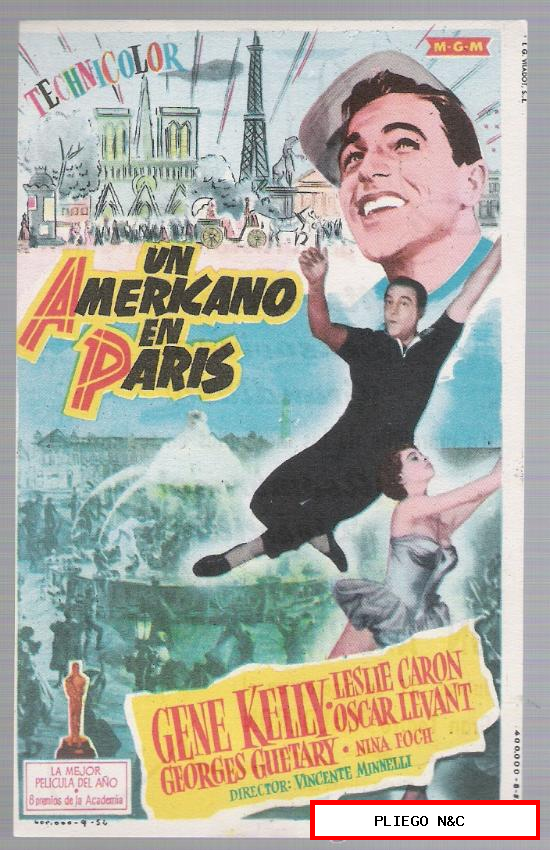 Un Americano en París. Sencillo de MGM. Teatro Calderón
