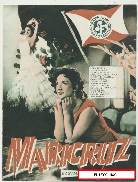 Maricruz. Guía Publicitaria de Suevia Films