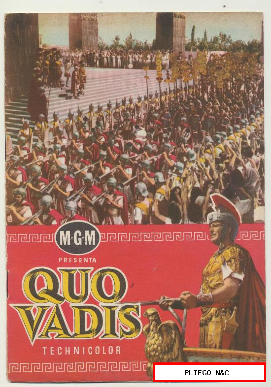 Quo Vadis. Guía publicitaria de MGM (16 páginas)