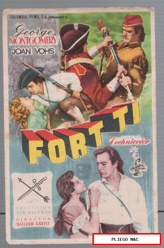 Fort Ti. Sencillo de Columbia. Cine Moderno 1954