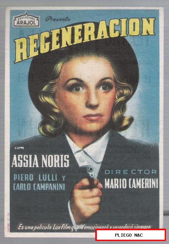 Regeneración. Sencillo de Arajol. Teatro Ayala 1951