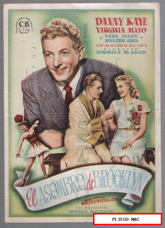 El Asombro de Broolyn. Sencillo de CB Films. Cine Delicias 1949