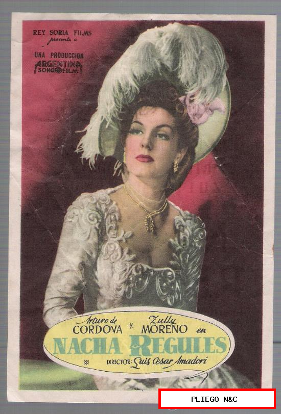 Nacha Regules. Sencillo de Rey Soria. Cine Regina-Sevilla 1951