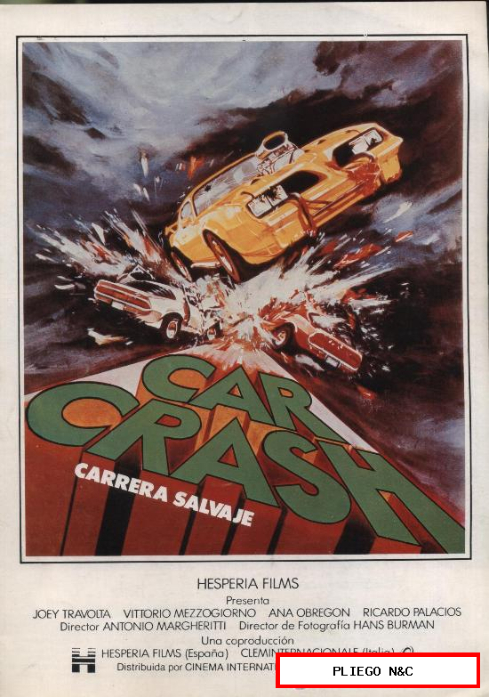 Car Crash. Guía doble de Hesperia Films