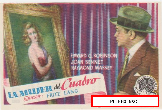 La Mujer del cuadro. Sencillo de Floralva. Cine mari-León 1947. ¡IMPECABLE!